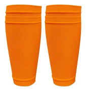 1 Par Sport Fotbollsskyddstrumpor Pad Sleeve Sock Benstöd Fotbollskompressionshylsa, Dubbellagers Andningsbar Fotbollsskyddstrumpor