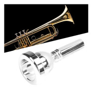 Trombonmunstycke Tenor Stor Skaft Munstycke Metall 12.7mm 5G Tillbehör Ersättning TR‑03Silver