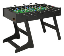 Fotbollsbord hopfällbart 121x61x80 cm svart