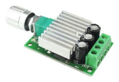 IC 12V 24V 10A PWM DC Motorhastighetsregulator Dimmerkontrollbrytare