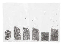 4 Färger Nagelkonst Dekorationer 0,5mm-3,0mm Stålkula Manikyr Tillbehör Svart