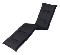 solsängdyna Basic 195 x 55 cm bomull/polyester svart