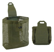 Hopfällbar Nätväska med Dragkedja Multifunktionell Verktygsväska Återvinningsväska Dumpväska för Bälte Väst Ryggsäck Utomhusaktiviteter Army Green