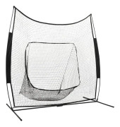 vidaXL Multisport träningsnät baseball softball 241x106,5x216cm metall
