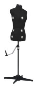 vidaXL Justerbar provdocka dam svart S stl 33-40
