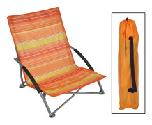 HI Hopfällbar strandstol orange 65x55x25/65cm