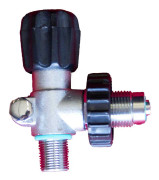 Oms Male Din Valve 300 Bar M18/1.5 For Jacket Inflation Svart,Silver