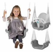 Babygunga - elefant - upp till 7 år eller 30 kg - gråvit