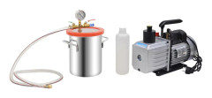 vidaXL Vakuumkammare med 2-stegs pump 5,5 L