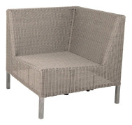Cane-line, Connect Hörnmodul Hög Taupe Konstrotting