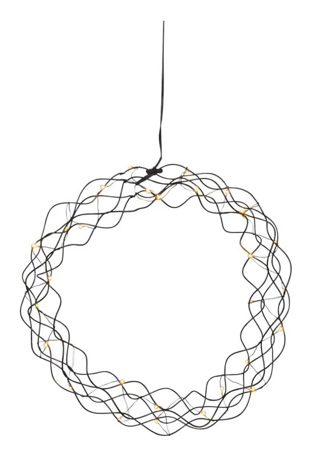 Curly 30cm svart