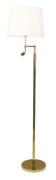 Orlando golvlampa, mässing/vit 138cm