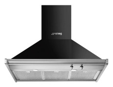 Smeg KD90HNE 90 cm Classic Väggmonterad Fläkt, Svart