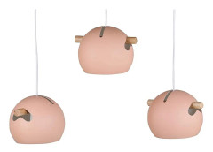 ANESTREA Pendellampa Dimbar LED Rosa Mellan