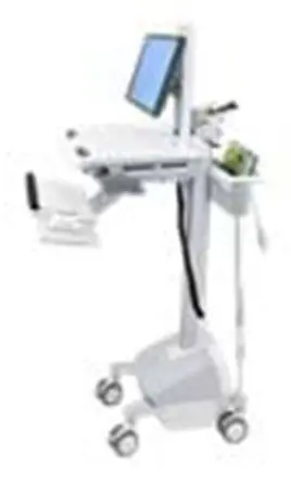 Ergotron StyleView EMR Cart with LCD Pivot, LiFe