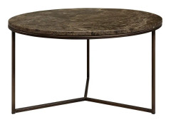 Artwood, Cedes Soffbord Brun Marmor Ø80 Cm