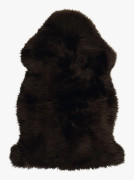 Longwool fårskinn mörkbrun