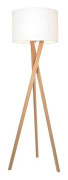 Vega golvlampa, ek/vit 160cm