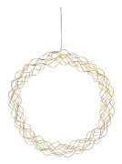  Star Trading CURLY 45cm Julkrans - Mässing