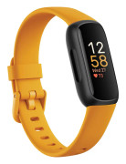 Fitbit Inspire 3 - Svart - aktivitetspårare med band - silikon - orange - handledsstorlek: upp till 221 mm - Bluetooth - svart, morning glow