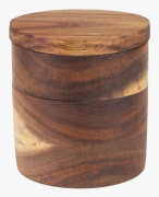 Acacia round låda natur