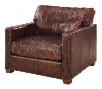 Artwood, Fåtölj Viscount Leather Vintage Cigar