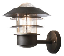 KONSTSMIDE Modena Svart Upp Ute Vägglampa