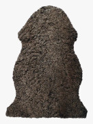 Curly fårskinn mörkbrun