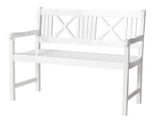 Cinas, Rosenborg bänk 120 cm vit