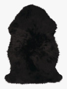 Longwool fårskinn svart