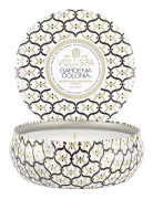 Voluspa 3-Wick Candle Decorative Tin Gardenia Colonia 340g