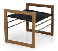  Vevi fotpall svart/teak