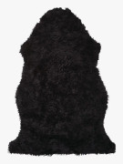 Curly fårskinn svart