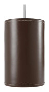 Cuero Design Cylinder Leather Pendel 14cm, Chocolate