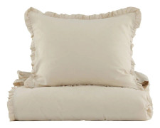 OVERLEAS Bäddset 2-Dels 150x200/50x60 cm Beige