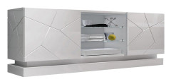QUINSON TV-bänk 40x160 cm Vit/Högglans