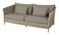 Brafab, Aster 3-sits soffa beige konstrotting inkl dynor