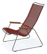 Houe, Click loungefåtölj paprika/grey bamboo