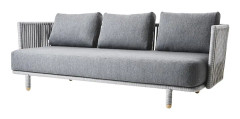 Cane-line, Moments 3-Pers. Soffa Inkl. Grey Airtouch Dynset