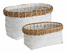 Artwood, Davao Rektangulär Korg 2-Pack Vit