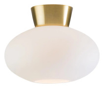 Bullo plafond opal/mässing