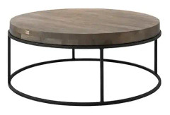 Artwood, Soffbord Carlisle Ø90 cm silver back