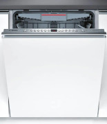 Inbyggd diskmaskin BOSCH SMV46KX04E, 13 uppsättningar, 6 program, 60 cm, klass E, kontrollpanel i rostfritt stål