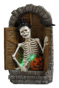 Fönstermonterat Skelett LED-ljus - 25x15 cm
