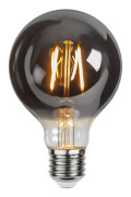 LED-Lampa Glob 80mm, Plain Smoke E27 2100K 80lm 1,8W(8W)