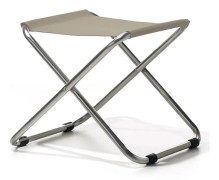 Fiam, Chico fotpall taupe aluminium/textilene