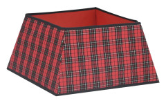 Julgranskrage röd och svart 48x48x25 cm - Röd