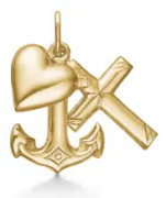 Mads Z Hope Faith and Love Hängsmycke 14 kt. Guld 8530545 - Dam - Gold