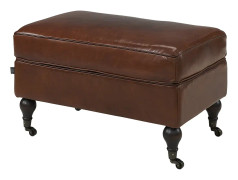 Artwood, Dessau Fotpall Vintage Brandy Läder