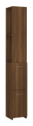 beBasic Badrumsskåp brun ek 25x25x170 cm konstruerat trä -